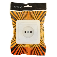 Розетка одноместная Luazon Lighting "ЕКБ", 10 А, скрытая, без з/к, белая