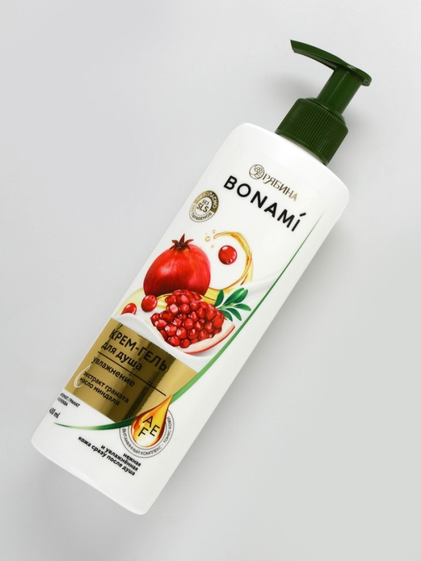 Крем-гель для душа "Гранат и клюква", 400 мл