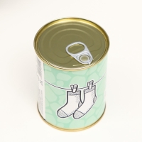 Подарочные носки в банке &laquo;Надеть при плохом настроении&raquo;, (внутри носки женские, цвет микс)