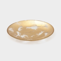 Тарелка обеденная "Gold Dust" 21 см, цвет золотой