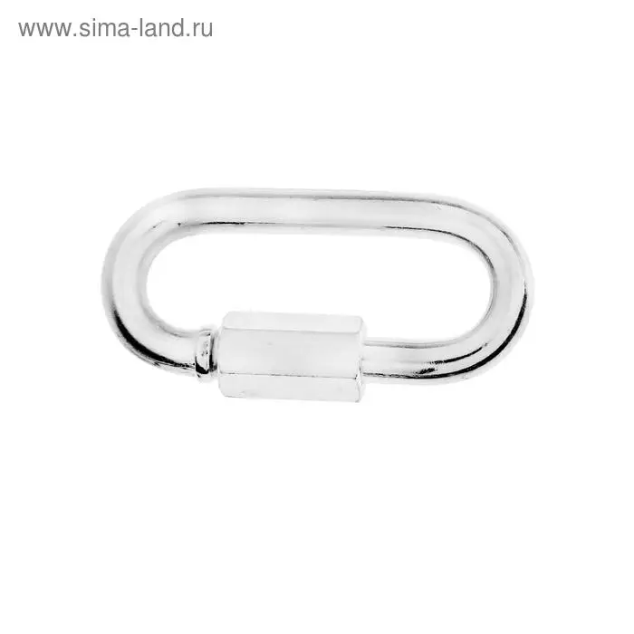 Карабин винтовой ТУНДРА krep, М8, оцинкованный, 1 шт.