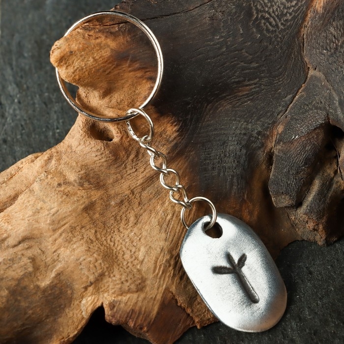 Амулет Амулет "Скандинавские Руны", руна АЛЬГИЗ, 21х29мм, металлический