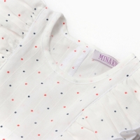 Блузка для девочки MINAKU, цвет белый, рост 128 см