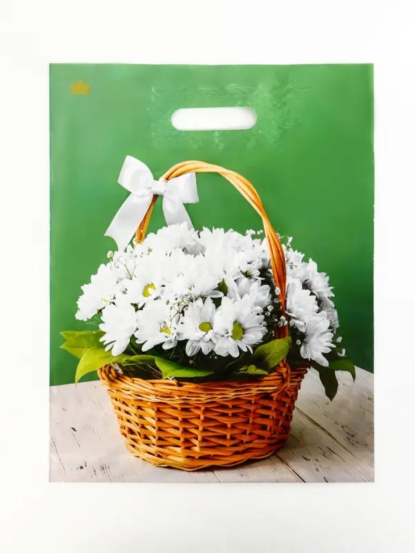 Пакет "Идеальный подарок", полиэтиленовый с вырубной ручкой, 31х40 см, 60 мкм