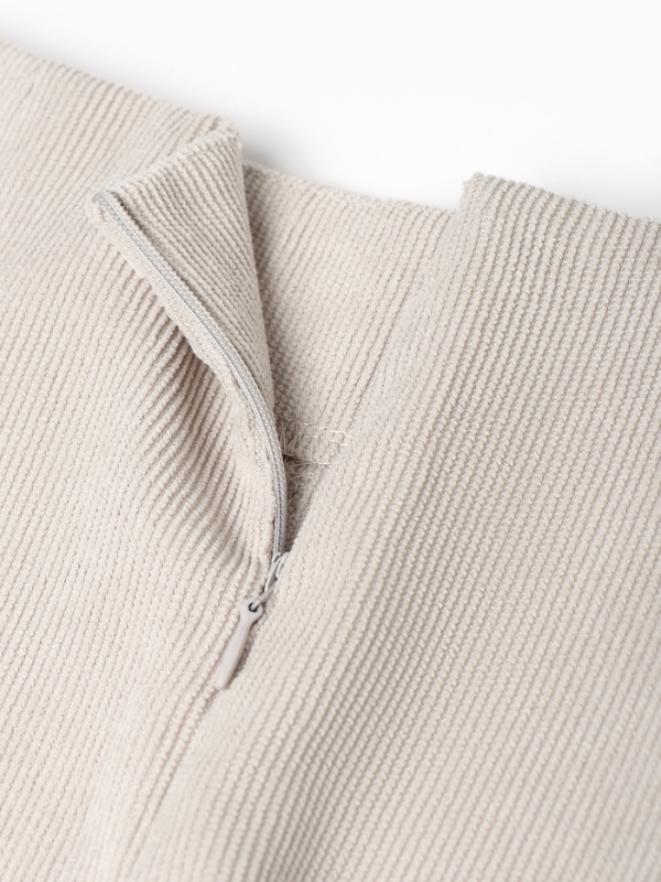 Юбка с разрезом женская, MINAKU, цвет серо-бежевый, размер 48