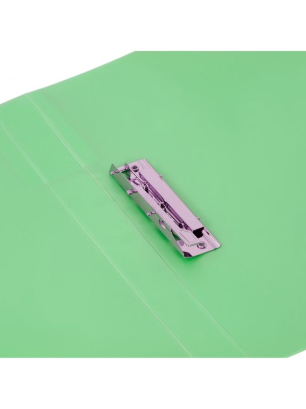Папка с пружинным скоросшивателем А4, 700 мкм, 27 мм, Calligrata TOP Pastel, внутренний и торцевой карман, до 180 листов, фисташковый