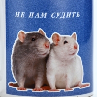 Кружка керамическая с сублимацией Дорого внимание &laquo;Не нам судить. Крысы&raquo;, 320 мл
