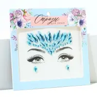 Стразы для лица &laquo;Голубая дымка&raquo;, голубые