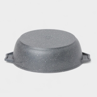 Жаровня Мечта &laquo;Гранит&raquo;, 3 л, d=26 см, h=8 см, антипригарное покрытие, стеклянная крышка, серая