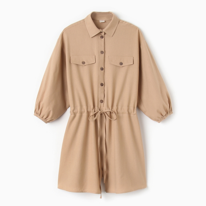 Комбинезон женский MINAKU: Casual Collection цвет бежевый, р-р 48 Комбинезон женский MINAKU: Casual Collection цвет бежевый, р-р 48