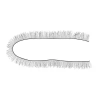 Ресницы для кукол, набор 2 шт., размер 1 шт. 20&times;1 см, чёрная