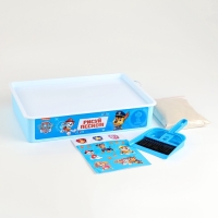 Планшет для рисования песком &laquo;Щенячий патруль&raquo;, 27 х 39 см, песок 1 кг, наклейки, набор для творчества