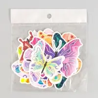 Бабочки картон "Абстракция" набор 12 шт h=4-10 см