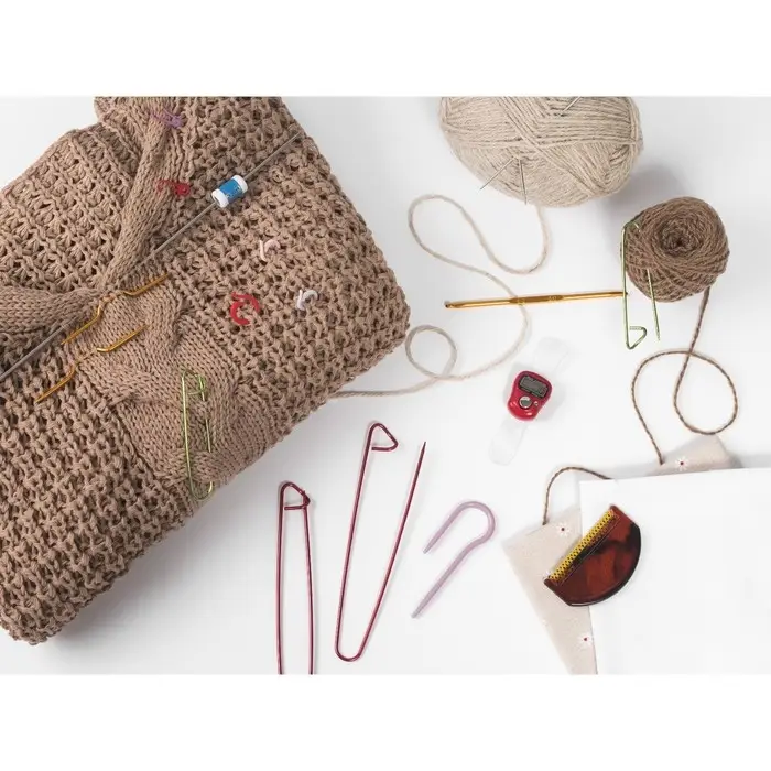 Кольцо-маркер для вязания, d=1.6 / 2.1 см, 20 шт., разноцветное