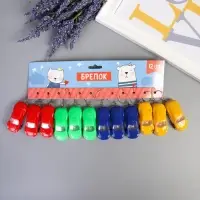 Фонарик брелок для ключей на кольце &laquo;Яркое авто&raquo;, мигает, колеса крутятся, 2.5&times;6&times;1.5 см, МИКС