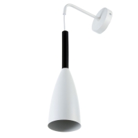 Бра "Капля" Е27 40Вт белый 10х10х35-135см