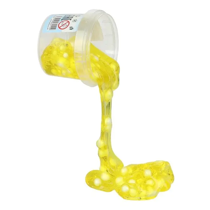 Слайм &laquo;Фантастическое существо&raquo;, с шариками, желтый