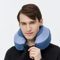 Дорожная подушка Piligrim, голубая