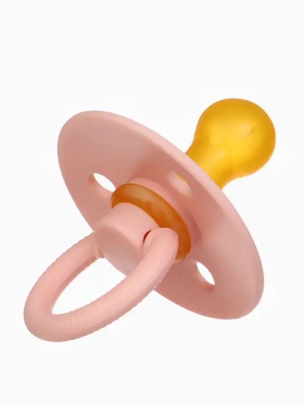 Набор классических пустышек, 2 шт., латекс, персиковый/айвори, в контейнере, от 3 мес., M&B