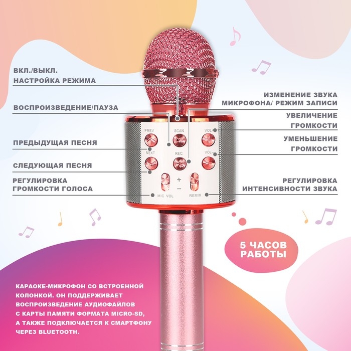 Игровой набор &laquo;Зайчик&raquo;: микрофон, наушники с ушками