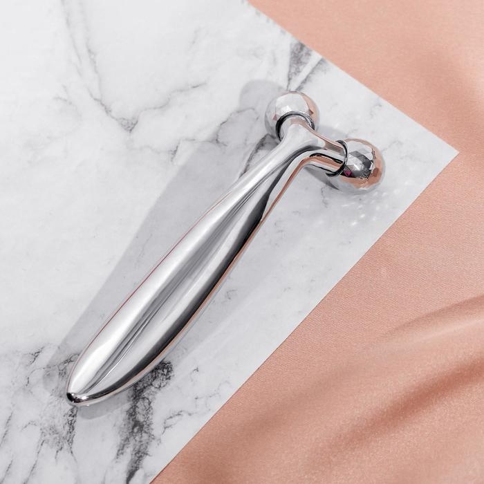 Массажер для лица роликовый, 3D &laquo;Вдохновляй красотой&raquo;, 16 х 8 см