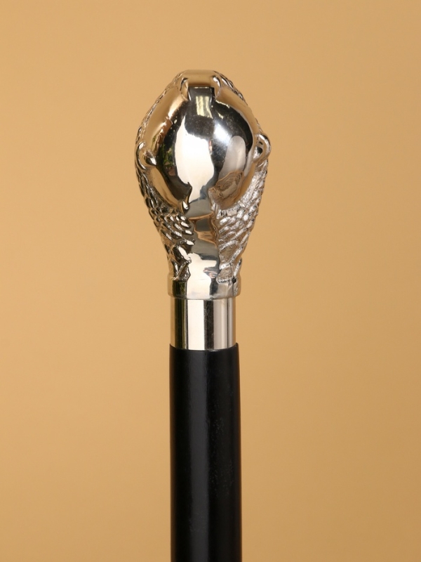 Трость 90 см, манговое дерево, никель