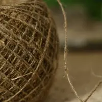 Шпагат льняной для подвязки растений, 50 м, 560 текс, 1 нить, лён, Greengo