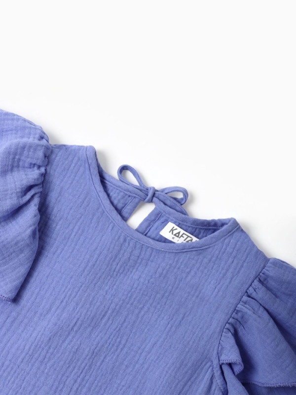 Топ из муслина для девочки KAFTAN рост 122, фиолетовый