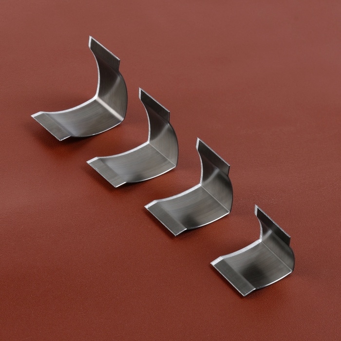 Отсекатель для кожи, угловой, набор 4 шт, 25/30/35/40 мм