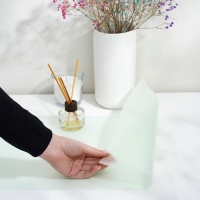 Коврик противоскользящий Доляна &laquo;Круги&raquo;, 30&times;150 см, цвет прозрачный зелёный