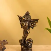 Сувенир "Голова слона" латунь 7х3,5х11,5 см