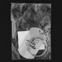 Брелок для ключей жетон "Я люблю тебя", 9,5 х 2,7 см