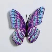 Магнит пластик "Бабочка с двойными крылышками" МИКС 5х7 см