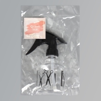 Распылитель парикмахерский, 250 мл, чёрный, прозрачный