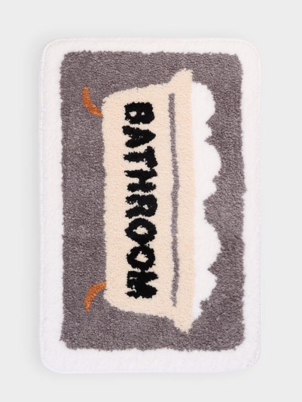 Коврик Доляна Bathroom, 40&times;60 см, микрофибра, серый