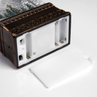 Светодиодная фигура &laquo;Фонарь с городом&raquo; 10.7 &times; 20.5 &times; 6.2 см, пластик, батарейки ААх3 (не в комплекте), USB, свечение тёплое белое