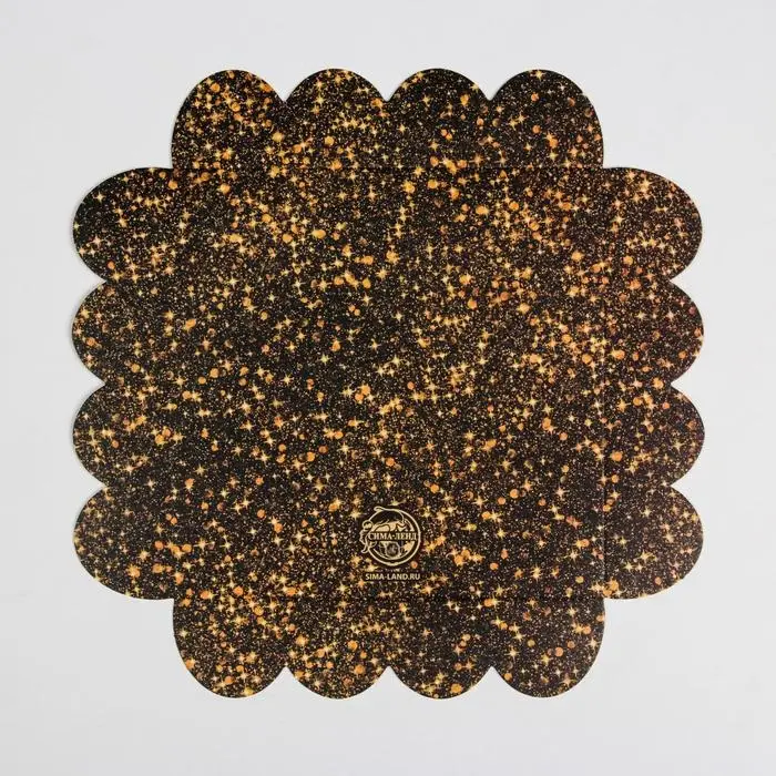 Коробка для кондитерских изделий с PVC крышкой &laquo;Золото&raquo;, 13 х 13 х 3 см