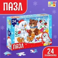 Пазл &laquo;Праздник у зверят&raquo;, 24 элемента