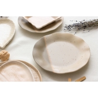 Тарелка керамическая &laquo;Самоцвет&raquo;, 21.5 см, цвет бежевый