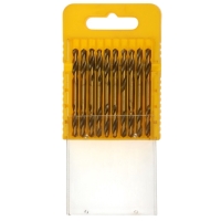 Набор двусторонних сверл по металлу ТУНДРА, HSS-Tin, 3.2 х 49 мм, 10 шт.