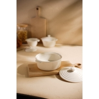 Кастрюля из жаропрочной керамики Доляна &laquo;Бруно&raquo;, 1,57 л, 24,5&times;21,5&times;8 см, цвет белый