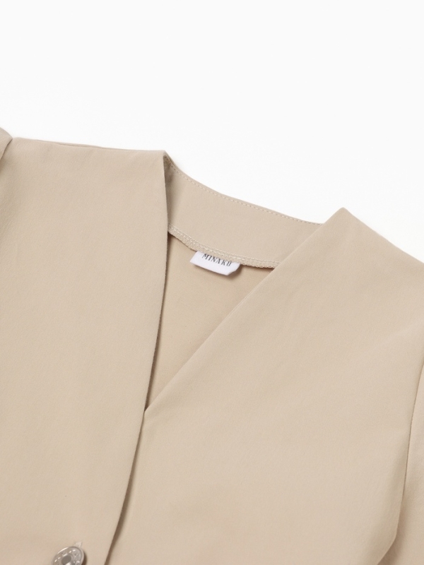 Платье для девочки MINAKU: Jeans collection, цвет бежевый, рост 116 см