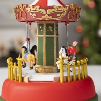 Светодиодная фигура &laquo;Карусель&raquo; 12 &times; 16 &times; 12 см, полистоун, батарейки АААх3 (не в комплекте), свечение RGB