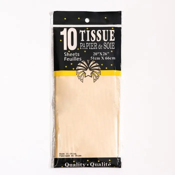 Бумага упаковочная тишью, &laquo;Жемчужная&raquo;, натуральный, 50&times;70 см