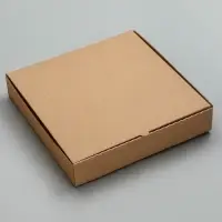 Коробка для пиццы, бурая, 32 х 32 х 6 см