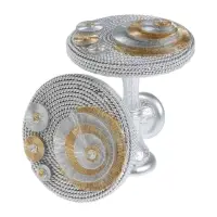 Крючок для штор CAPPIO KS038, d=11 см, цвет серебро золото, 2 шт