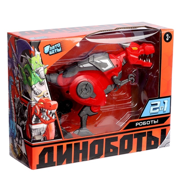 Робот-динозавр &laquo;Тираннозавр&raquo;, трансформируется в яйцо, цвет красный