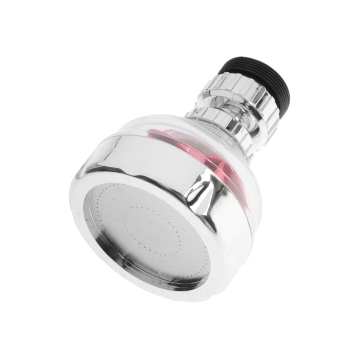 Аэратор ZEIN Z3632-1, поворотный, на шарнире, с красным вентилятором, хром/прозрачный Аэратор ZEIN Z3632-1, поворотный, на шарнире, с красным вентилятором, хром/прозрачный