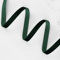 Лента бархатная, 10 мм, 18 ± 1 м, цвет зелёный №165 Лента бархатная, 10 мм, 18 ± 1 м, цвет зелёный №165