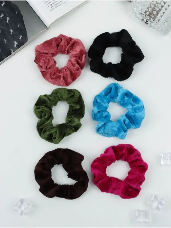 Резинка для волос &laquo;Бархат&raquo;, яркость, МИКС